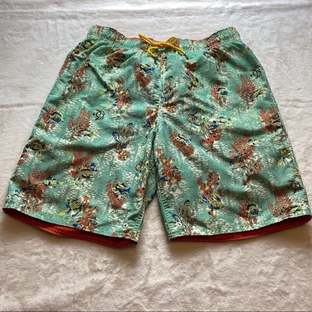 Lands’ End Reversible Swim Trunks Size Medium